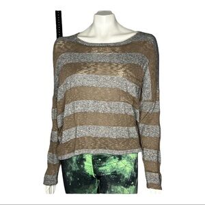 Lush Striped Sweater Sz Med